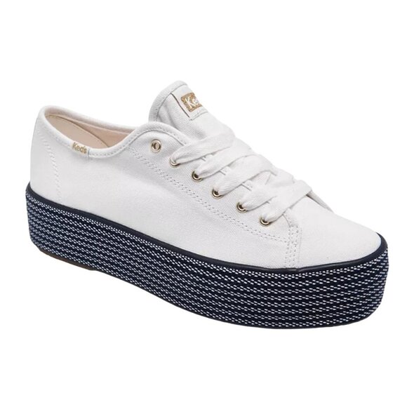 Keds Shoes - Keds Women's Triple Up Webbing Canvas Sneaker Women's 10 White Navy